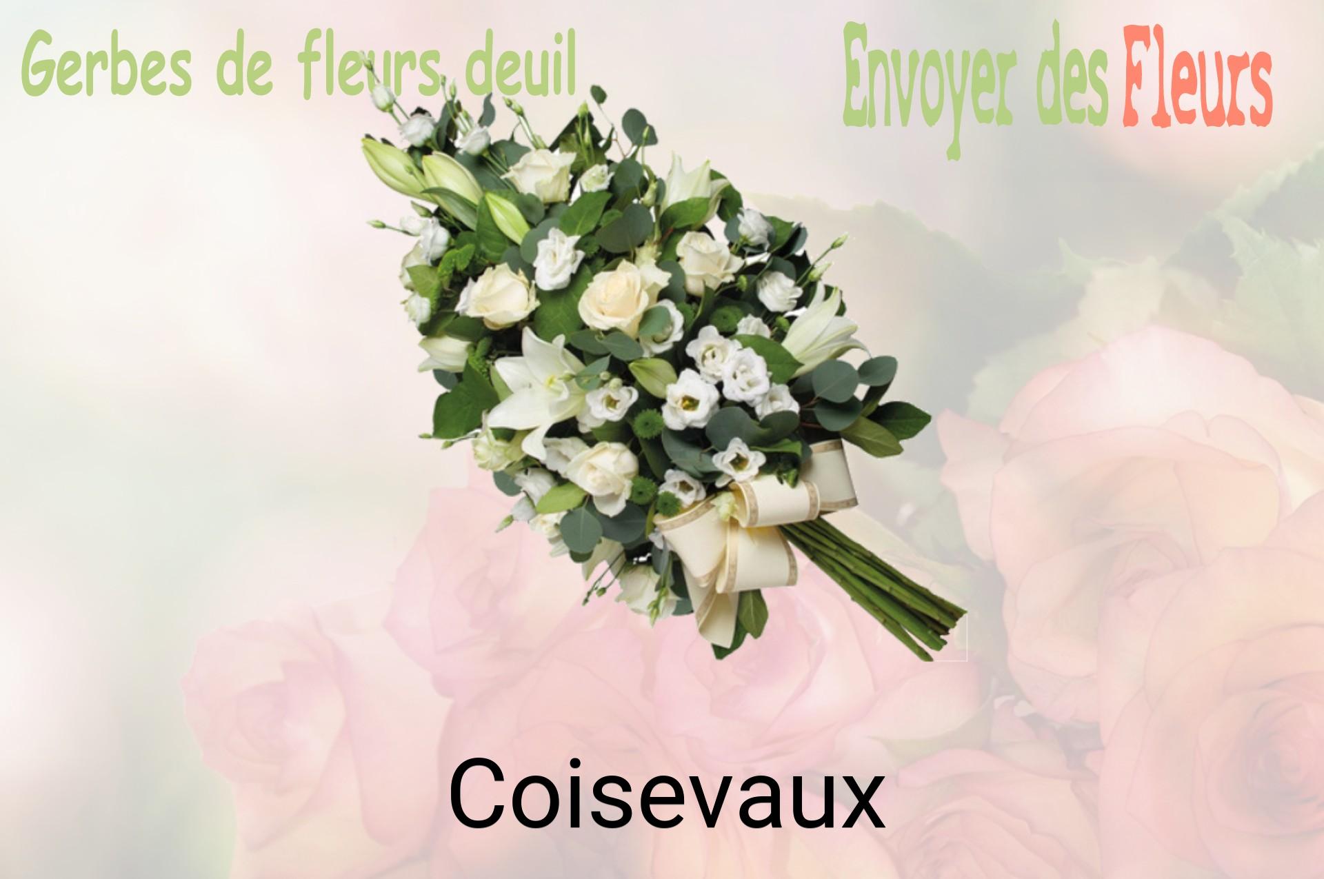 Gerbe de fleurs de deuil livrée à Coisevaux